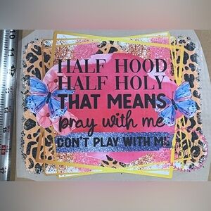 Colorful DTF transfer